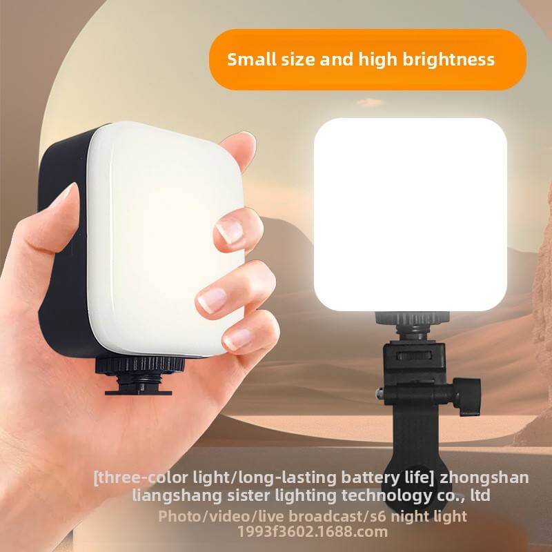 Portable Rechargeable Led Selfie Video Light For Photography, Live Streaming, Mobile Camera