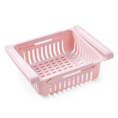 (Pack of 3 ) Popular Retractable Drawer Organizer Refrigerator Storage Shelf Fruit Egg Food Multifunction Reusable Food Containers