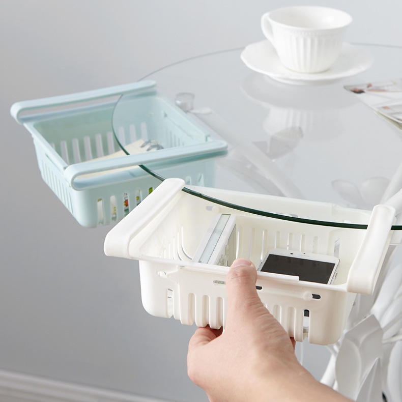 (Pack of 3 ) Popular Retractable Drawer Organizer Refrigerator Storage Shelf Fruit Egg Food Multifunction Reusable Food Containers